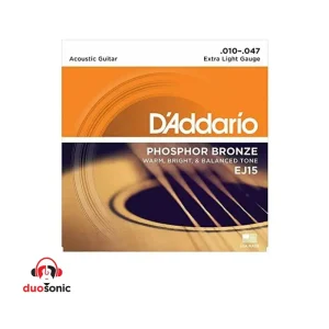 ENCORDADO GUITARRA ELECTROACUSTICA DADDARIO EJ15 Duosonic Bogota