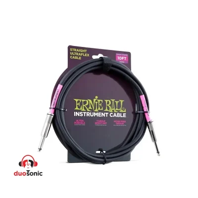 CABLE ERNIE BALL 10FT PO6048 NEGRO Duosonic Medellin 1