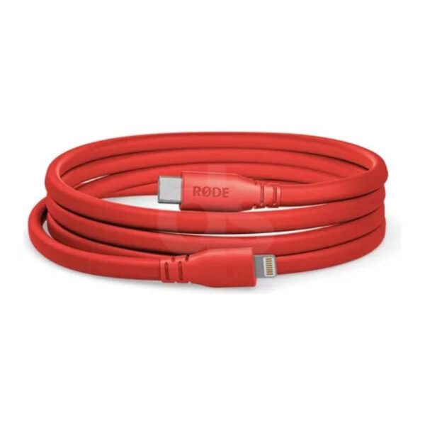 Cable RODE lightning a USB C de 1.5 MTS SC19 rojo Duosonic Bogota