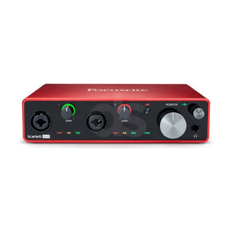 Interfaz de audio Focusrite Scarlett 4i4 (4th Gen) Duosonic Bogota