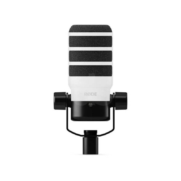 Micrófono dinámico podcasting RODE PODMIC USB blanco Duosonic Bogota