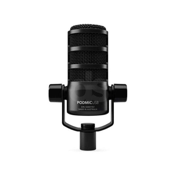 Micrófono dinámico podcasting RODE PODMIC USB negro Duosonic Bogota