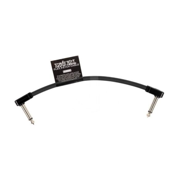 Cable Ernie Ball 6IN P06439 flexible negro Duosonic Bogota