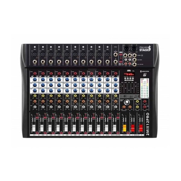 Mezclador ITALIAN STAGE IS 2MIX12PRO por Proel Duosonic Bogota