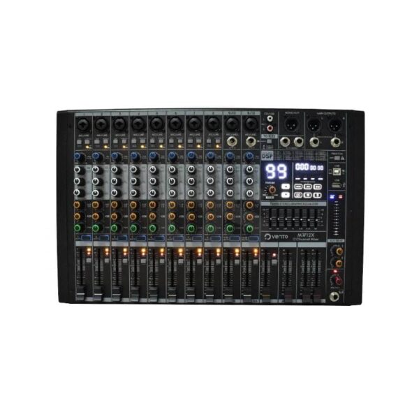 Mezclador de 12 canales con interface y efectos Vento MW12X Duosonic Bogota