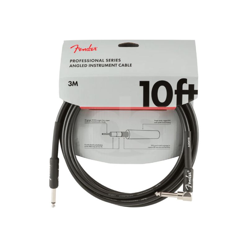 Cable Fender PROF STRAIGHT ANGLE 10 0990820025 Duosonic Bogota