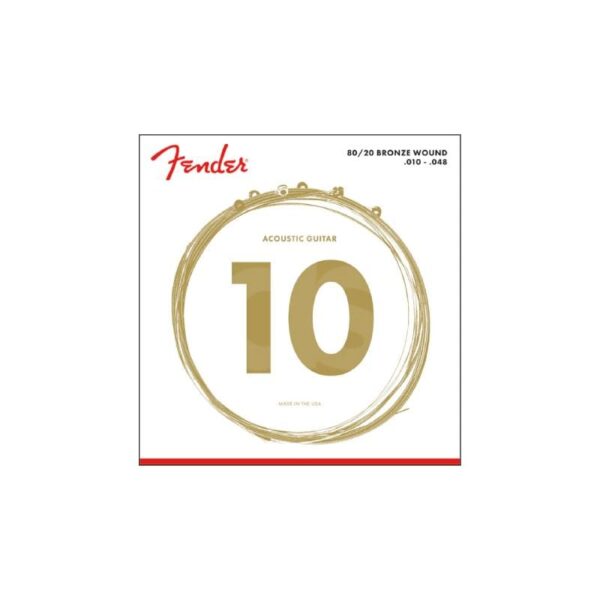 Encordado Fender GUIT FOLK 80 20 70XL 10 48 BRONCE Duosonic Bogota