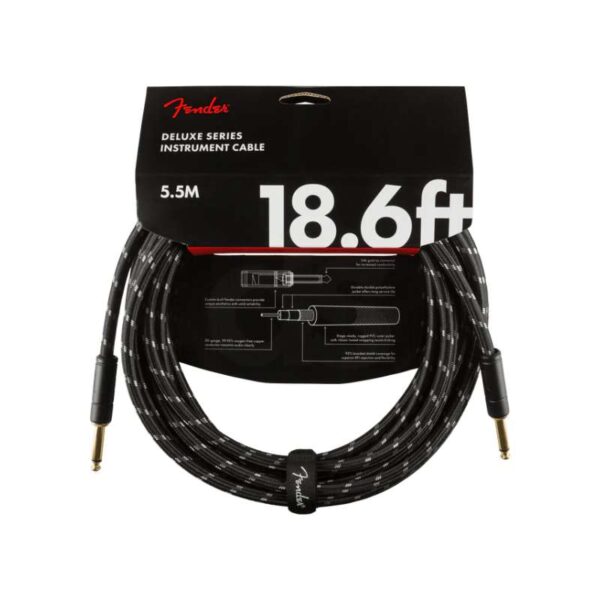 Cable Fender DELUXE 18.6 TWD BLK 0990820080 Duosonic Bogota