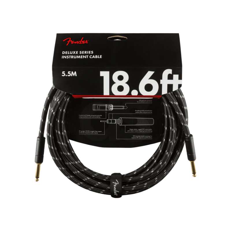Cable Fender DELUXE 18.6 TWD BLK 0990820080 Duosonic Bogota