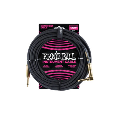 Cable Ernie Ball 10FT P06081 NEGRO Duosonic Bogota