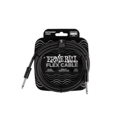 Cable Ernie Ball 10FT P06434 NEGRO Duosonic Bogota