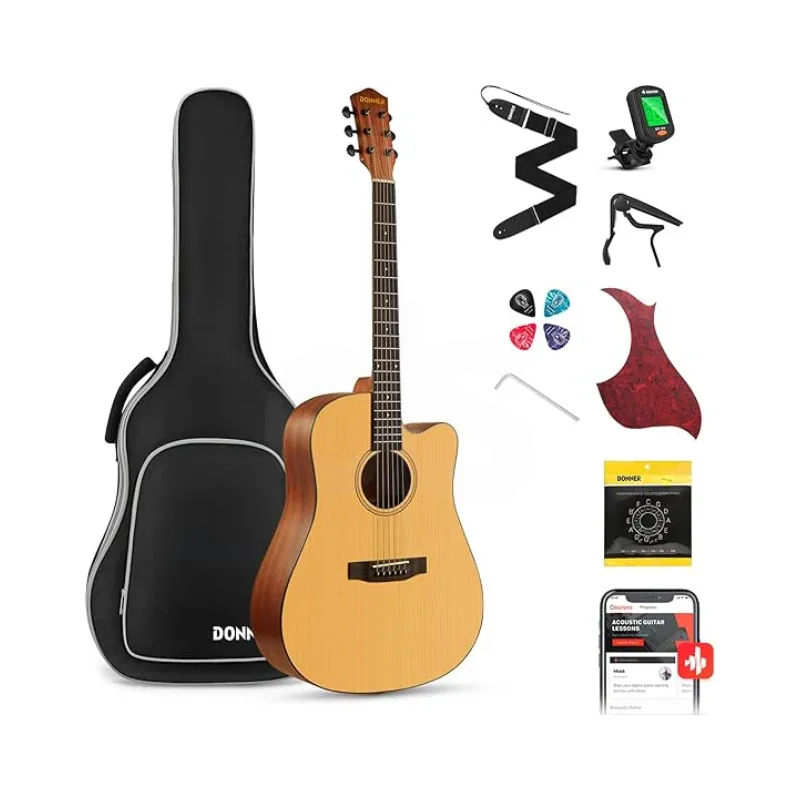Guitarra acústica Donner EC1250 KIT Duosonic Bogota