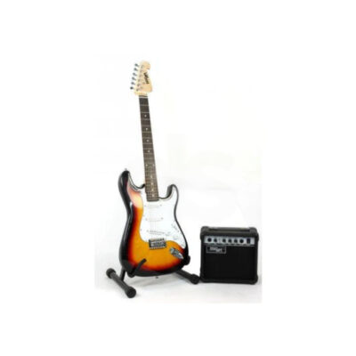 Guitarra eléctrica MC ART E10 PK B NEGRA KIT Duosonic Bogota