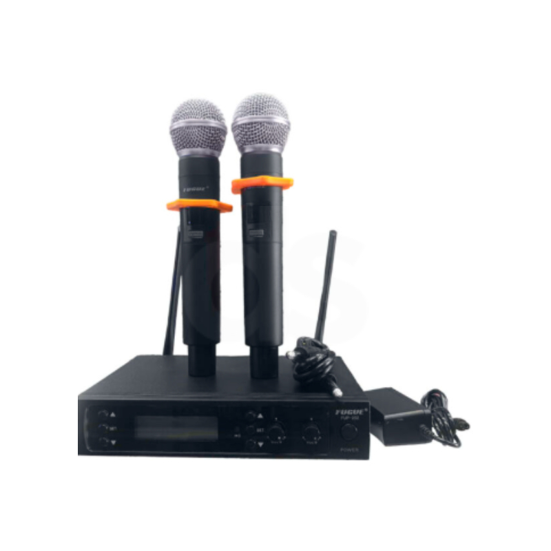 Kit de micrófonos inalámsbricos digitales UHF Fuegue FUP 202HH Duosonic Bogota