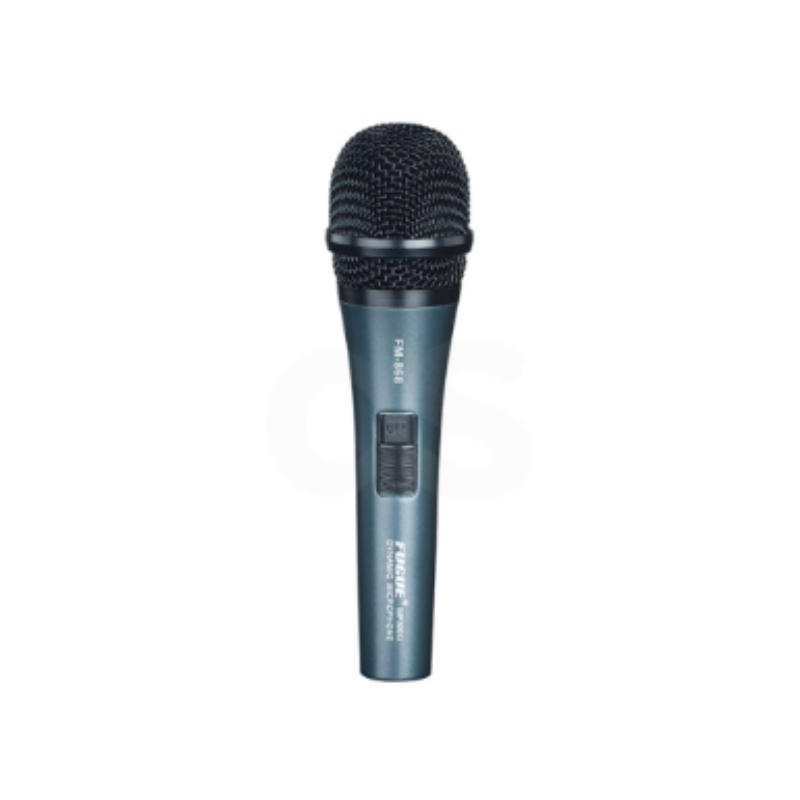 Micrófono metálico profesional con 6 mts de cable Fugue FM 868 Duosonic Bogota