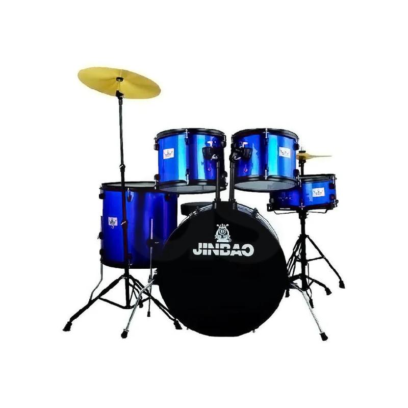 Batería Jinbao JBP1601A ATRILES NEGROS AZUL Duosonic Bogota