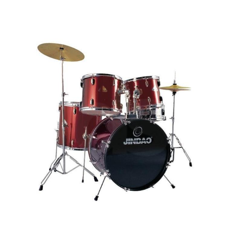 Batería Jinbao JBP1601A ATRILES NEGROS VINO TINTO Duosonic Bogota