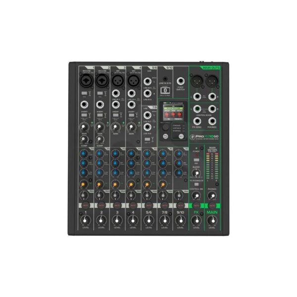 Mezclador portátil a batería Mackie ProFX10GO Duosonic Bogota