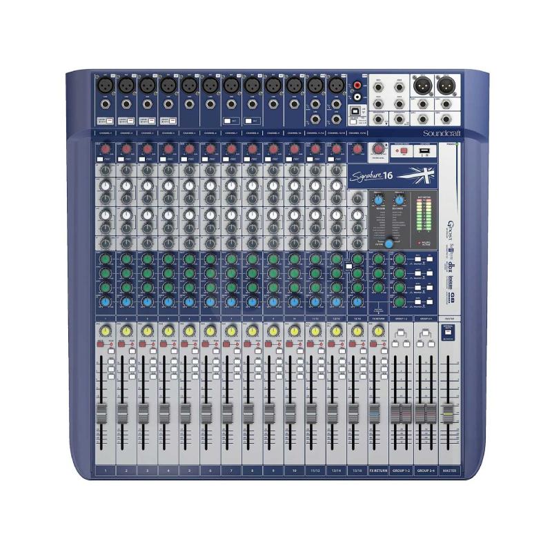 Mezcladora Ð 16MIC 4ST USB SOUNDCRAFT SIGNATURE 22 Duosonic Bogota