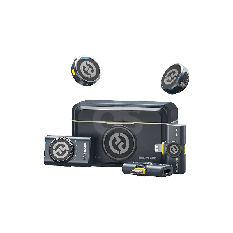 Sistema de micrófono lavalier con botón Hollyland Lark M2 Combo Duosonic Bogota
