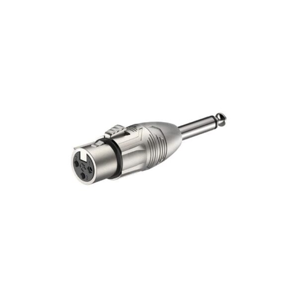 Adaptador PLug mono 6.3mm = 3P XLR hembra Roxtone RA2XFJM Duosonic Bogota