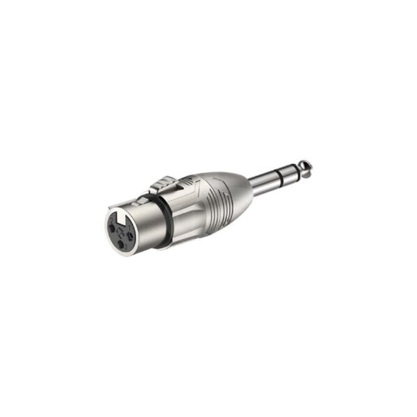Adaptador Plug TRS 6.3mm = Jack XLR 3P Roxtone RA3XFJM Duosonic Bogota
