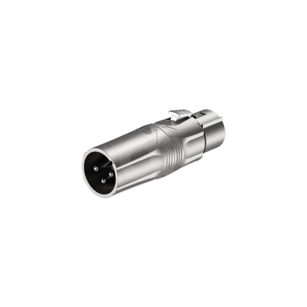 Adaptador Plug XLR 3P = Jack XLR 3P Negro Roxtone RA3XFM X Duosonic Bogota