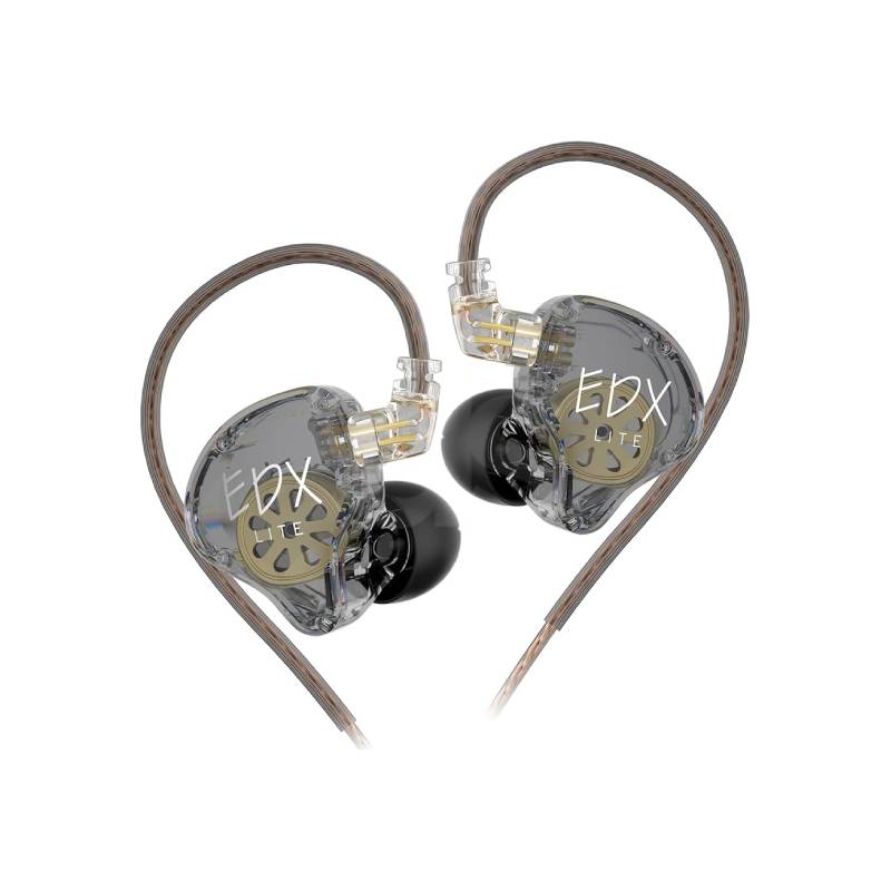 Audífonos In Ear KZ EDX LITE gris transparente Duosonic Bogota