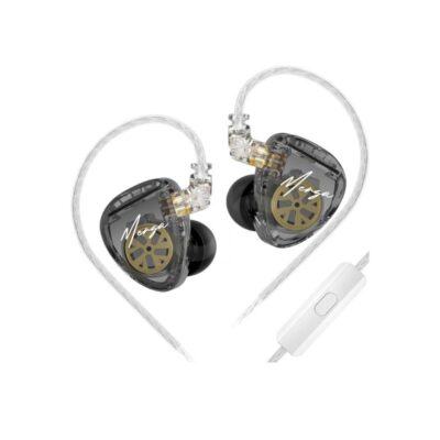 Audífonos In Ear KZ MERGA negro cable plata Duosonic Bogota