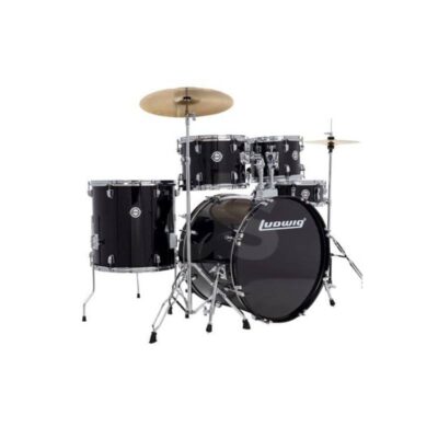 Batería Ludwig ACCENT 5PC SPARKLE LC19511DIR negro Duosonic Bogota