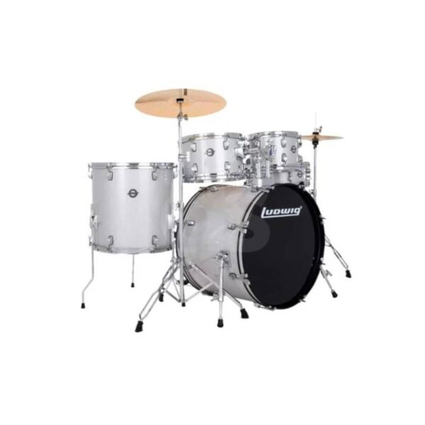 Batería Ludwig ACCENT 5PC SPARKLE LC19515DIR gris Duosonic Bogota