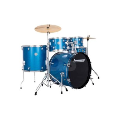 Batería Ludwig ACCENT 5PC SPARKLE LC19519DIR azul Duosonic Bogota