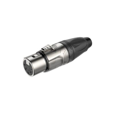 Jack XLR de 5 polos Silver Niquelado Roxtone RX5F BG Duosonic Bogota