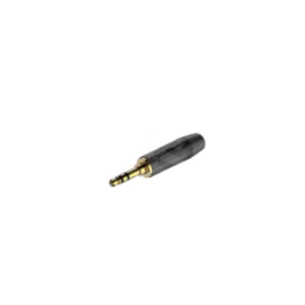 Plug TRS 3.5mm negro dorado cola plástica Roxtone RMJ3 PS BG Duosonic Bogota