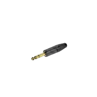 Plug TRS 6.3mm Negro Roxtone RJ3P BG Duosonic Bogota