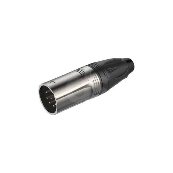 Plug XLR de 5 polos Silver Niquelado Roxtone RX5M BG Duosonic Bogota