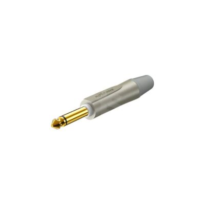 Plug mono 6.3mm contactos gold color gris Roxtone PJ2X GG PURE Duosonic Bogota