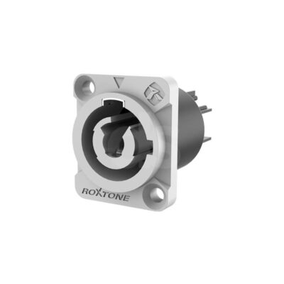 Socket PowerCON de 3 polos con seguro Roxtone RAC3MPO Duosonic Bogota