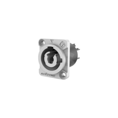 Socket PowerCON de 3 polos con seguro Roxtone RAC3MPO WP Duosonic Bogota