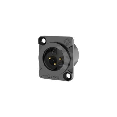 Socket XLR de 3 polos Negro Roxtone RX3MDWP BG Duosonic Bogota