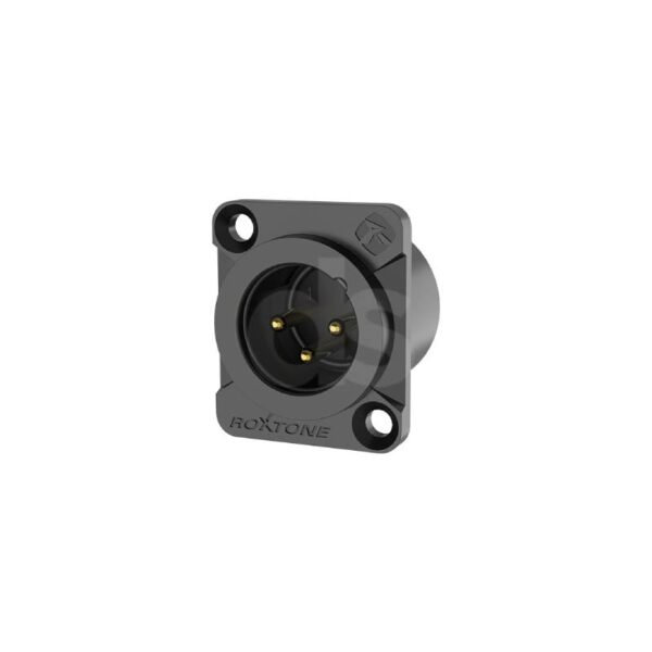 Socket XLR de 3 polos Negro Roxtone RX3MDWP BG Duosonic Bogota