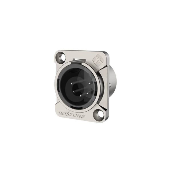 Socket XLR de 5 polos Negro Gold Roxtone RX5MD BG Duosonic Bogota