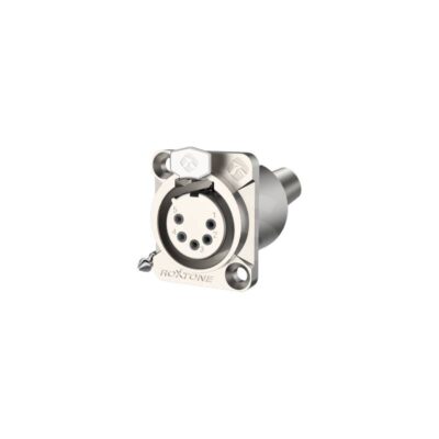 Socket XLR de 5 polos Silver Niquelado Roxtone RX5FDWP NG Duosonic Bogota