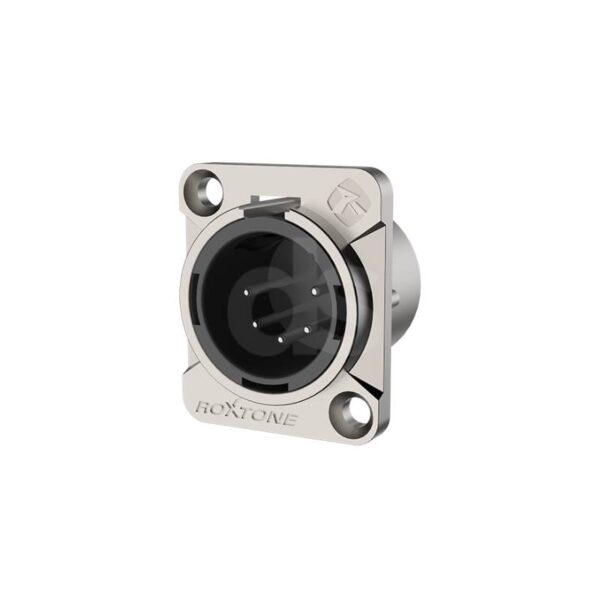 Socket XLR de 5 polos Silver Niquelado Roxtone RX5MD NT Duosonic Bogota