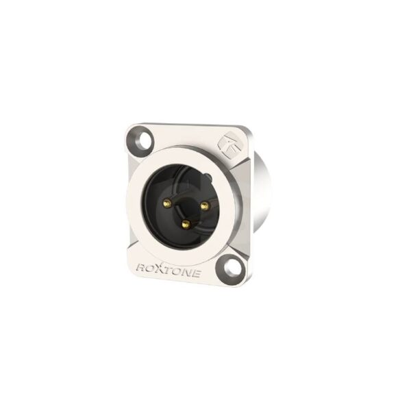 Socket XLR de 5 polos Silver Niquelado Roxtone RX5MDWP NG Duosonic Bogota