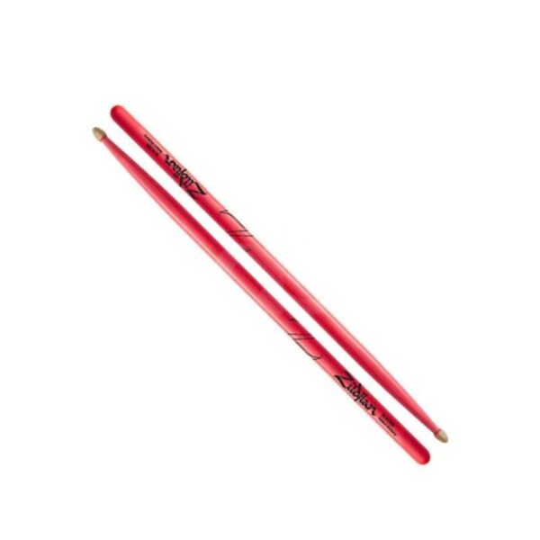Baqueta punta de madera Zildjian 5A ROSA NEON M Duosonic Bogota