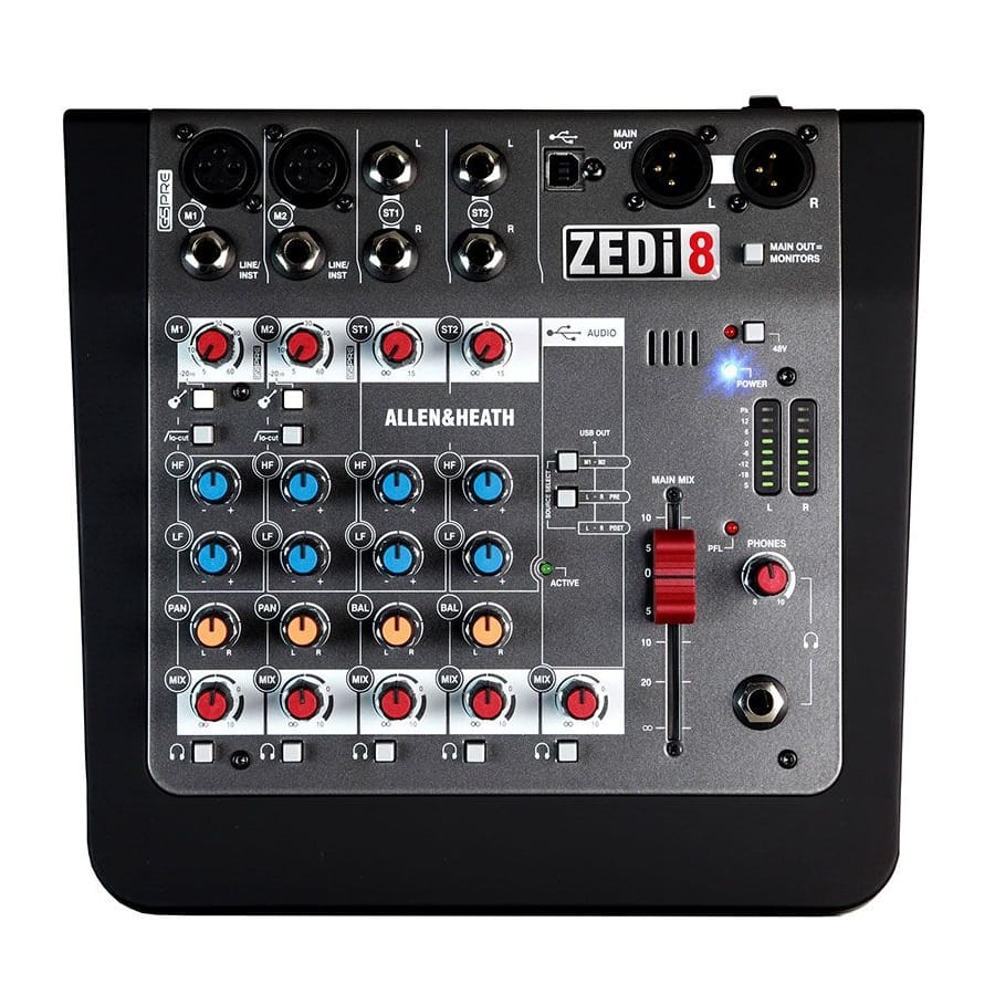 Mezclador compacto de 4 canales Allen & Heath ZEDi8